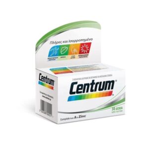 Centrum Α to zinc πολυβιταμίνες 30 αναβράζουσες ταμπλέτες