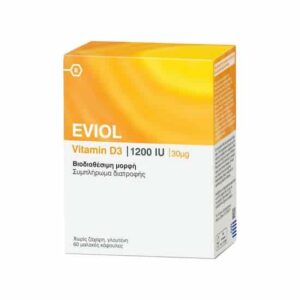 Eviol Vitamin D3 1200IU 30mg 60 κάψουλες