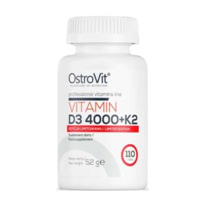 Βιταμίνη D3 4000 IU + K2 - OstroVit 110 ταμπλέτες