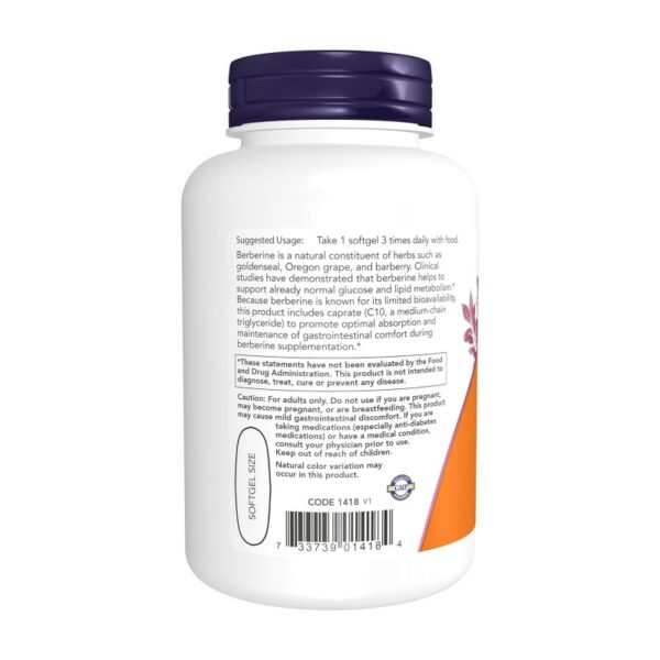 Berberine Now Foods 90 κάψουλες – Βερβερίνη