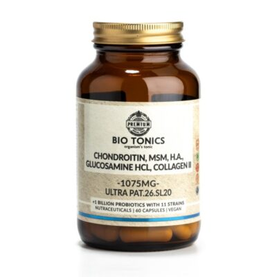 Bio Tonics Chondroitin, Msm, H.A. Glucosamine Hcl, Collagen II 1075mg – 60 κάψουλες