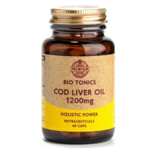 Cod Liver Oil Premium Μουρουνέλαιο 1200mg - Bio Tonics 40 κάψουλες