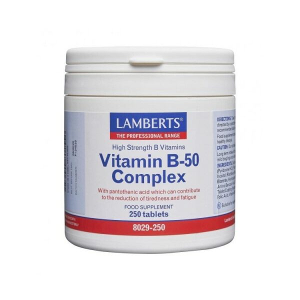 Lamberts Vitamin B-50 Complex 250 ταμπλέτες