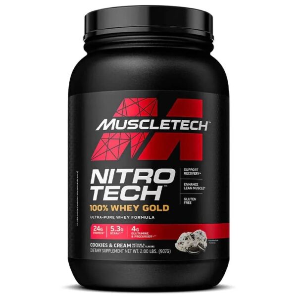 Nitrotech Whey Protein 908gr – MuscleTech με Γεύση Cookies&Cream