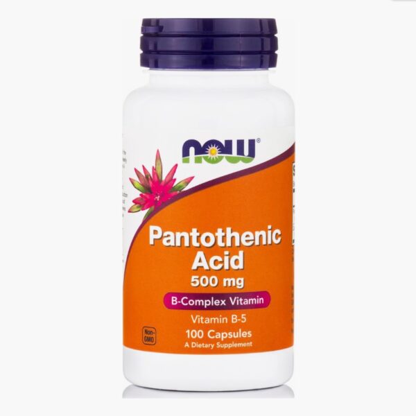 Pantothenic acid 500 mg – NOW Foods 100 κάψουλες