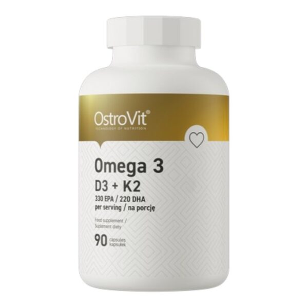 Omega 3 D3+K2 – Ostrovit 90 κάψουλες