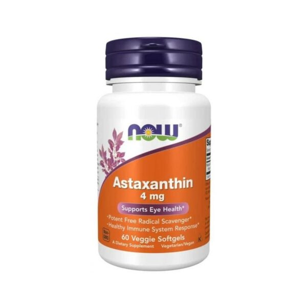 Ασταξανθίνη 4 mg – NOW Foods 60 κάψουλες