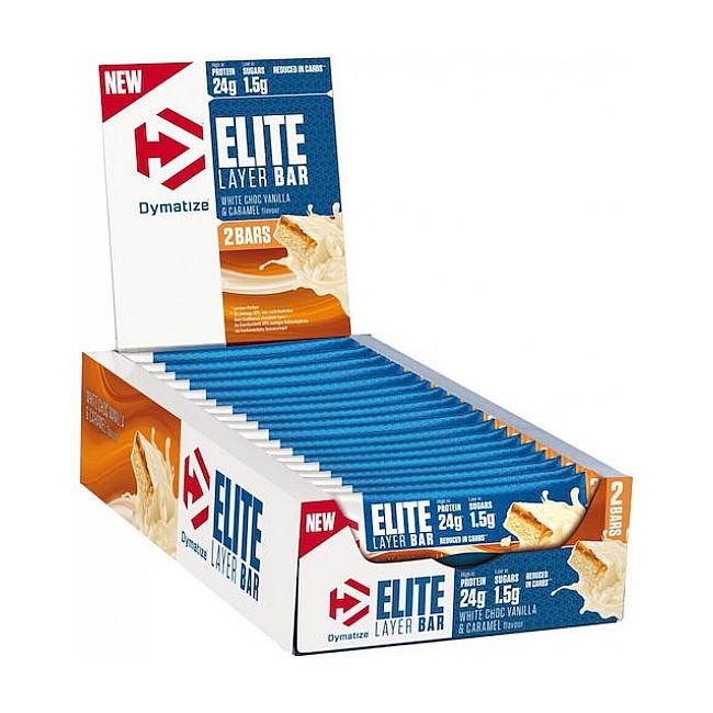 Elite Layer Bar 18x60 gr – Dymatize με γεύση White Chocolate Vanilla & Caramel 1 Elite Layer Bar 18x60 gr – Dymatize με γεύση White Chocolate Vanilla & Caramel