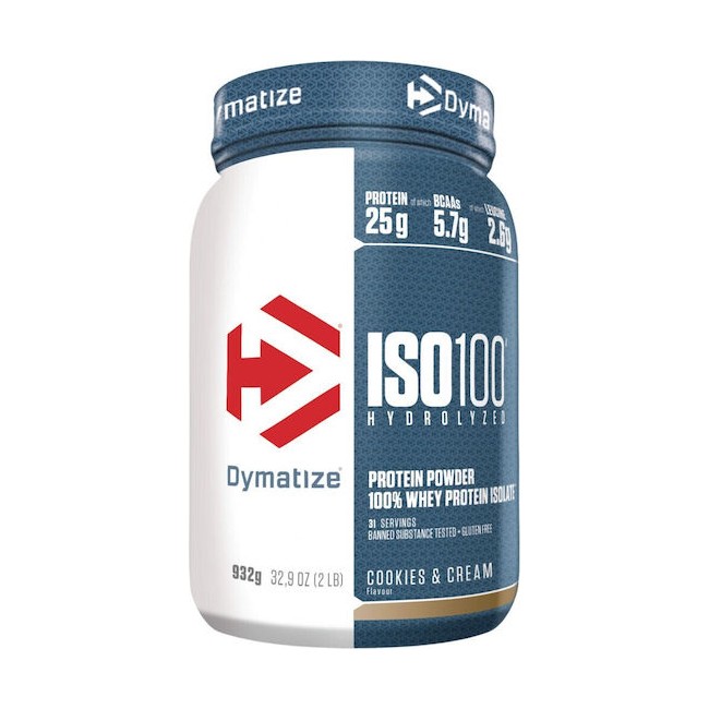 ISO 100 Hydrolyzed Whey 932gr – Dymatize με γεύση Cookies&Cream