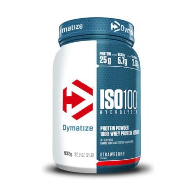ISO 100 Hydrolyzed Whey 932gr – Dymatize με γεύση Strawberry 9 dymatize iso 100 hydrolyzed proteini orou galaktos choris glouteni me geysi fraoula 932gr 14