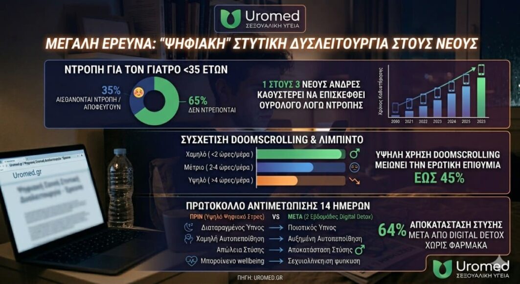 Έρευνα για την Ψηφιακή Στυτική Δυσλειτουργία στους Νέους