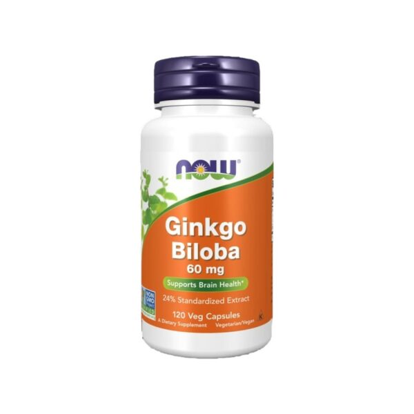 Ginkgo Biloba 60 mg – NOW Foods 120 κάψουλες