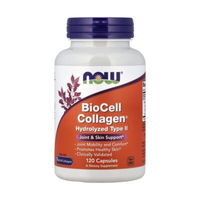 BioCell Collagen® Hydrolyzed Type II 120 caps – NOW