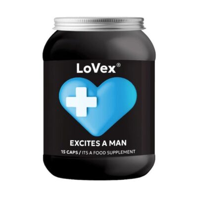 Excites A Man - LoVex 15 κάψουλες 10 lovex excites a man eidiko sympliroma diatrofis 15 kapsoules 10