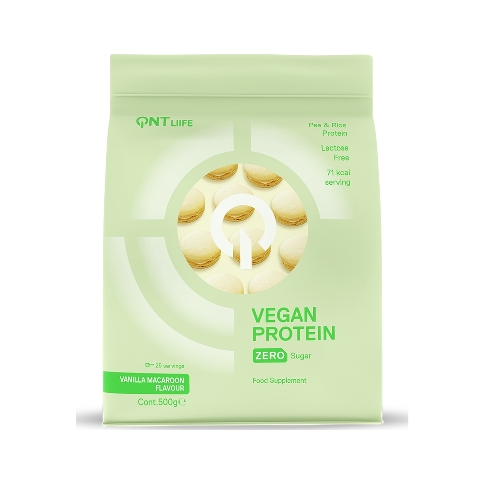 Vegan Protein 500 g – QNT Vanilla Macaroon 1 Vegan Protein 500 g – QNT Vanilla Macaroon