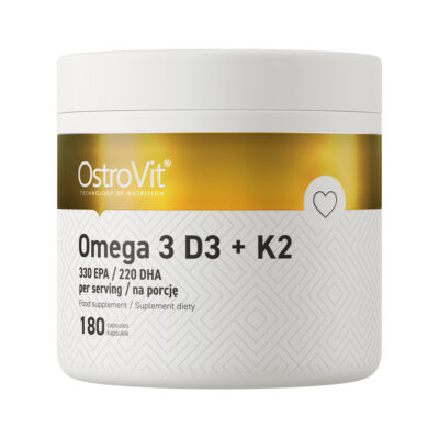 Omega 3 D3 + K2 – OstroVit 180 κάψουλες