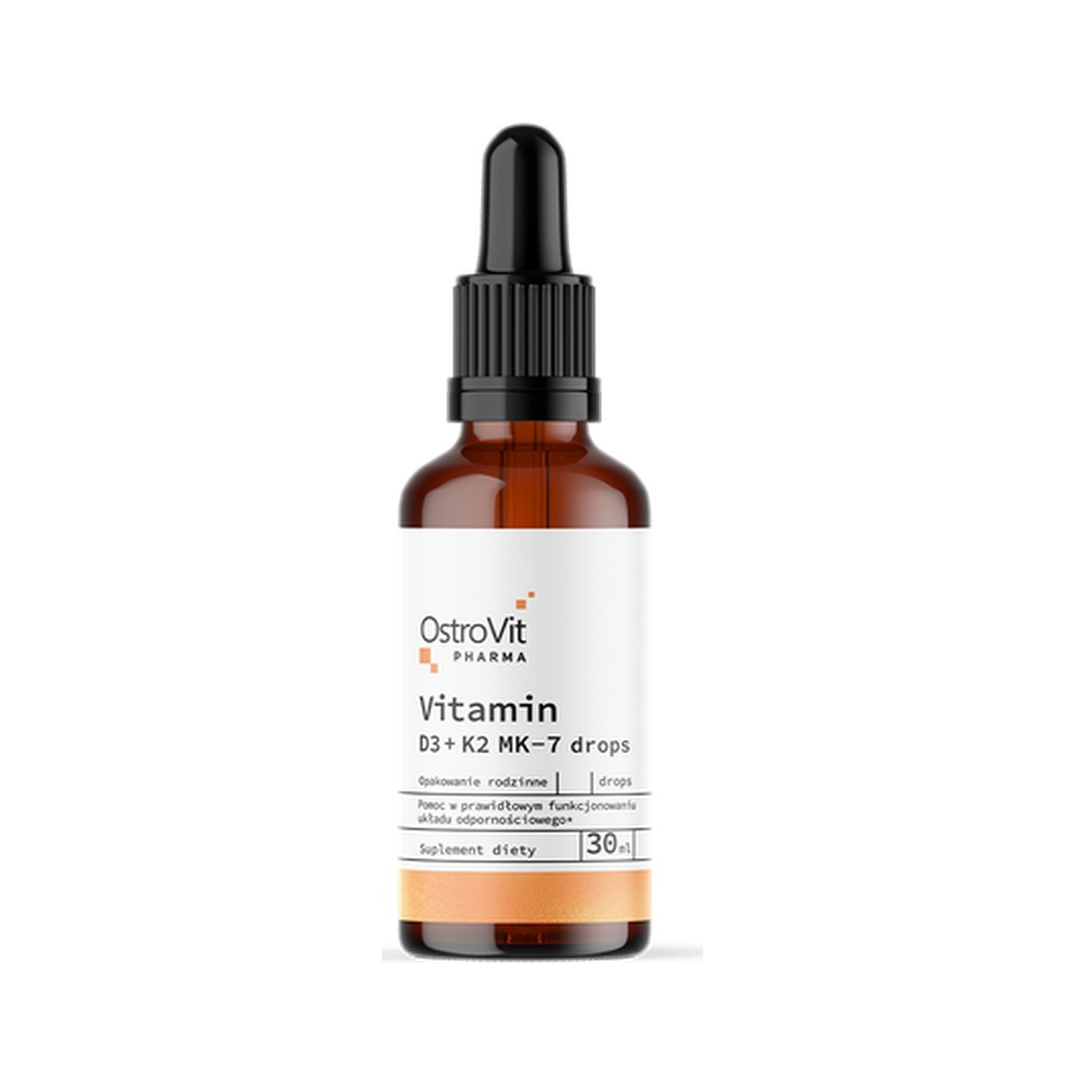 Pharma Βιταμίνη D3 + K2 MK-7 Σταγόνες 30 ml – OstroVit 1 Pharma Βιταμίνη D3 + K2 MK-7 Σταγόνες 30 ml – OstroVit - Uromed