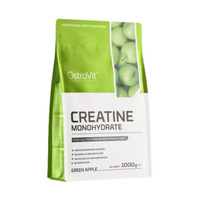 Pure Creatine Monohydrate – OstroVit 1000g Green Apple
