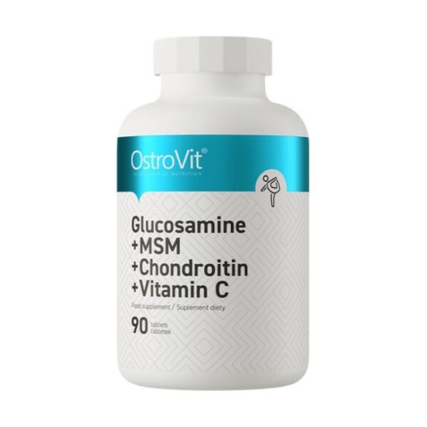 Γλουκοζαμίνη + MSM + Χονδροϊτίνη + Vitamin C- OstroVit 90 ταμπλέτες