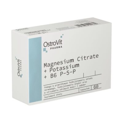 Pharma Magnesium Citrate + Potassium + B6 P-5-P – OstroVit 60 κάψουλες