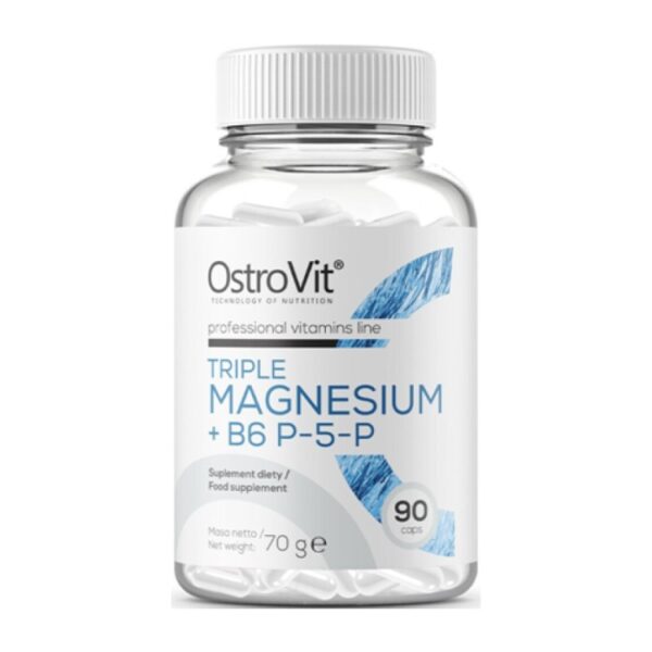 Triple Magnesium + B6 P-5-P – OstroVit 90 κάψουλες