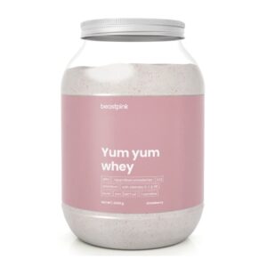 Πρωτεΐνη Yum Yum Whey - BeastPink 1000g Strawberry Spash