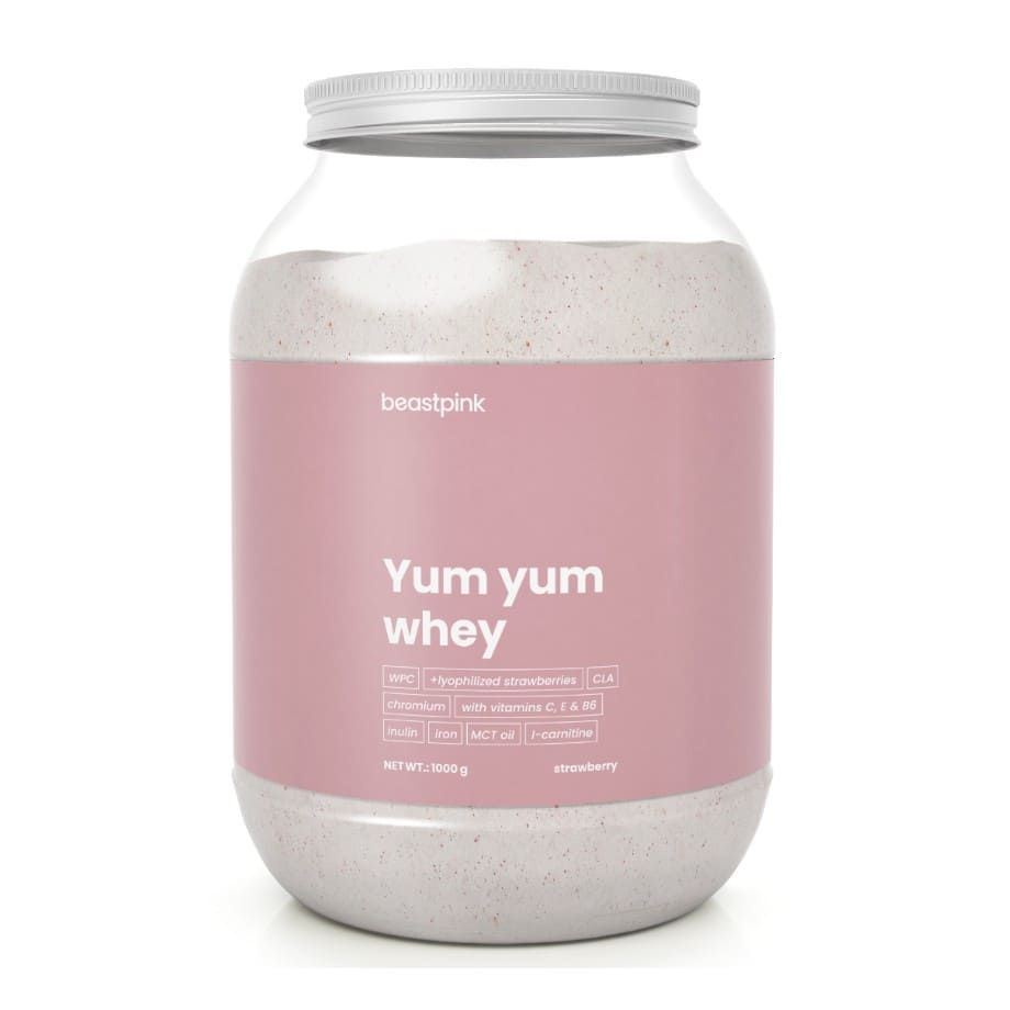 Πρωτεΐνη Yum Yum Whey - BeastPink 1000g Strawberry Spash 1 Πρωτεΐνη Yum Yum Whey - BeastPink 1000g Strawberry Spash
