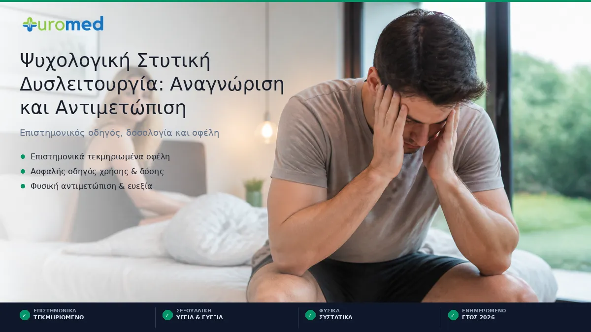Ψυχολογική Στυτική Δυσλειτουργία: Αναγνώριση και Αντιμετώπιση 1 psychologiki stytiki dysleitourgia anagnorisi kai antimetopisi featured