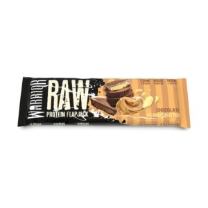 Raw Protein Flapjack Μπάρες με 20gr Πρωτεΐνης - Warrior Chocolate Peanut Butter 75gr - Συμπλήρωμα Διατροφής Uromed