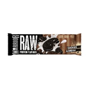 Raw Protein Flapjack Μπάρες με 20gr Πρωτεΐνης - Warrior Cookies & Cream 75gr - Συμπλήρωμα Διατροφής Uromed