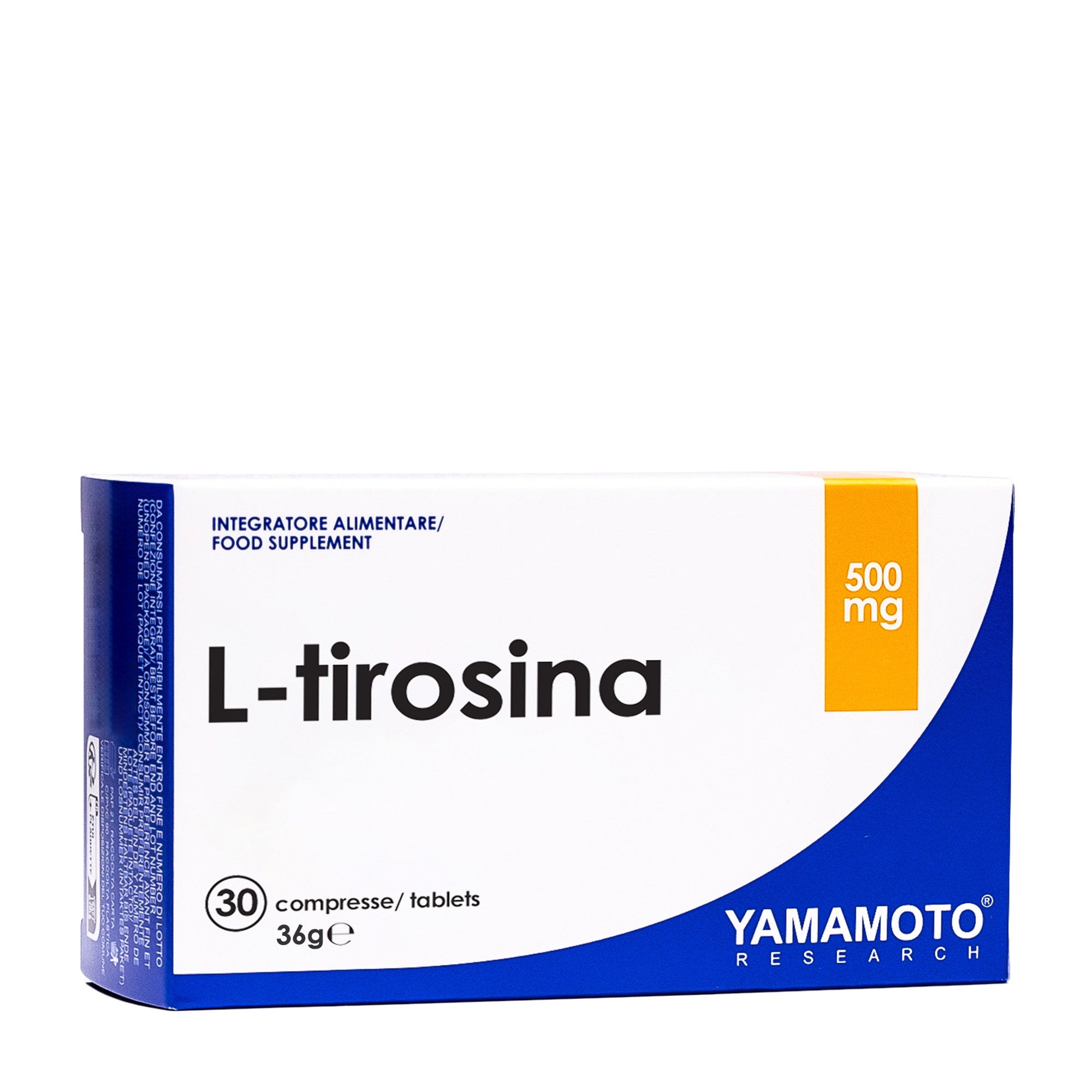 L-Tirosina 500 mg – Yamamoto Nutrition 30 ταμπλέτες 1 Yamamoto Research L-Tirosina 500 mg – 30 ταμπλέτες