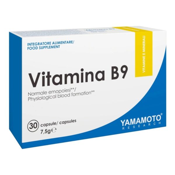 Vitamin B9 Folic Acid – Yamamoto Nutrition 30 Ταμπλέτες