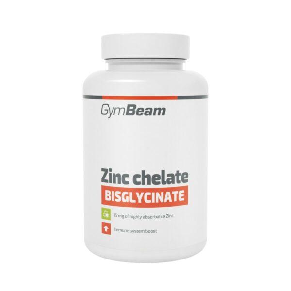 Zinc Chelate 15 mg –  ψευδάργυρος (διγλυκινικός) – GymBeam 90 ταμπλέτες